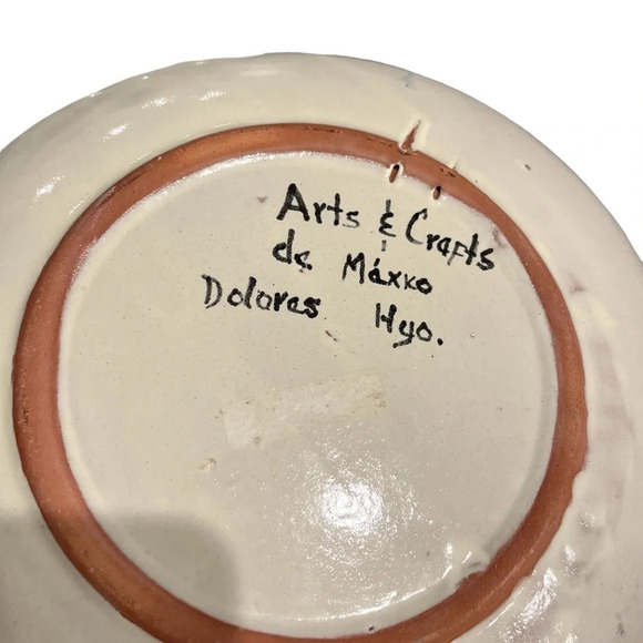 Dolores Hildago Signed Mexican Plates Set of Three Fruit Motif - Picture 7 of 14